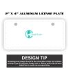 2" X 4" Aluminum License Plate  Thumbnail