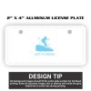 2" X 4" Aluminum License Plate  Thumbnail