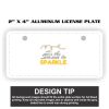 2" X 4" Aluminum License Plate  Thumbnail