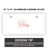 2" X 4" Aluminum License Plate  Thumbnail