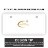 2" X 4" Aluminum License Plate  Thumbnail