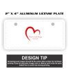 2" X 4" Aluminum License Plate  Thumbnail