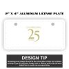 2" X 4" Aluminum License Plate  Thumbnail
