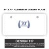 2" X 4" Aluminum License Plate  Thumbnail
