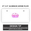 2" X 4" Aluminum License Plate  Thumbnail