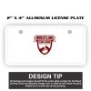 2" X 4" Aluminum License Plate  Thumbnail