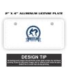 2" X 4" Aluminum License Plate  Thumbnail