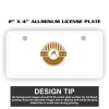 2" X 4" Aluminum License Plate  Thumbnail