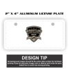 2" X 4" Aluminum License Plate  Thumbnail
