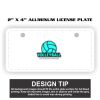 2" X 4" Aluminum License Plate  Thumbnail