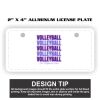 2" X 4" Aluminum License Plate  Thumbnail