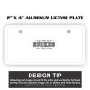 2" X 4" Aluminum License Plate  Thumbnail