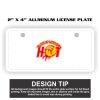 2" X 4" Aluminum License Plate  Thumbnail