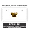 2" X 4" Aluminum License Plate  Thumbnail