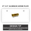 2" X 4" Aluminum License Plate  Thumbnail