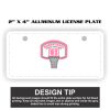 2" X 4" Aluminum License Plate  Thumbnail