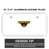 2" X 4" Aluminum License Plate  Thumbnail
