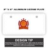 2" X 4" Aluminum License Plate  Thumbnail