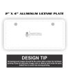 2" X 4" Aluminum License Plate  Thumbnail