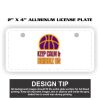 2" X 4" Aluminum License Plate  Thumbnail