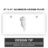 2" X 4" Aluminum License Plate  Thumbnail