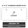 2" X 4" Aluminum License Plate  Thumbnail