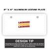 2" X 4" Aluminum License Plate  Thumbnail
