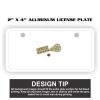 2" X 4" Aluminum License Plate  Thumbnail