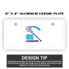 2" X 4" Aluminum License Plate  Thumbnail