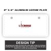 2" X 4" Aluminum License Plate  Thumbnail
