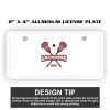2" X 4" Aluminum License Plate  Thumbnail