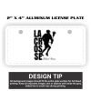 2" X 4" Aluminum License Plate  Thumbnail