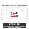 2" X 4" Aluminum License Plate  Thumbnail