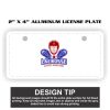 2" X 4" Aluminum License Plate  Thumbnail