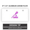 2" X 4" Aluminum License Plate  Thumbnail