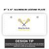 2" X 4" Aluminum License Plate  Thumbnail