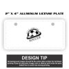 2" X 4" Aluminum License Plate  Thumbnail