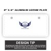 2" X 4" Aluminum License Plate  Thumbnail