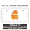 2" X 4" Aluminum License Plate  Thumbnail