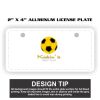 2" X 4" Aluminum License Plate  Thumbnail