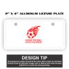 2" X 4" Aluminum License Plate  Thumbnail