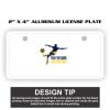 2" X 4" Aluminum License Plate  Thumbnail