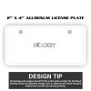 2" X 4" Aluminum License Plate  Thumbnail