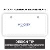2" X 4" Aluminum License Plate  Thumbnail