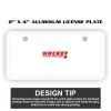 2" X 4" Aluminum License Plate  Thumbnail