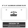 2" X 4" Aluminum License Plate  Thumbnail