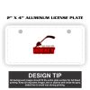 2" X 4" Aluminum License Plate  Thumbnail