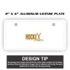 2" X 4" Aluminum License Plate  Thumbnail