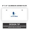 2" X 4" Aluminum License Plate  Thumbnail