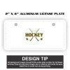 2" X 4" Aluminum License Plate  Thumbnail